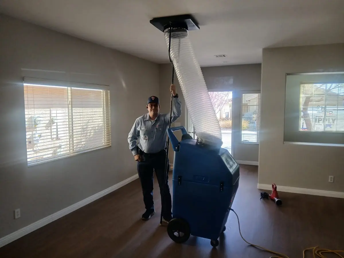 Professional Dryer Vent Cleaning work inside a Ladue home